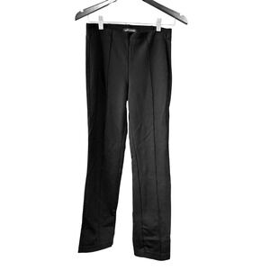 Banana Republic Womens Black Pintuck Ponte Pull On Slim Pants Size S Small